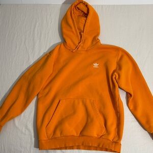 adidas Orange Hooded Pullover Sweatshirt - Men's